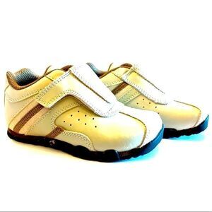 BEIGE WITH BROWN STRIPE VELCRO CLOSURE LB S-6